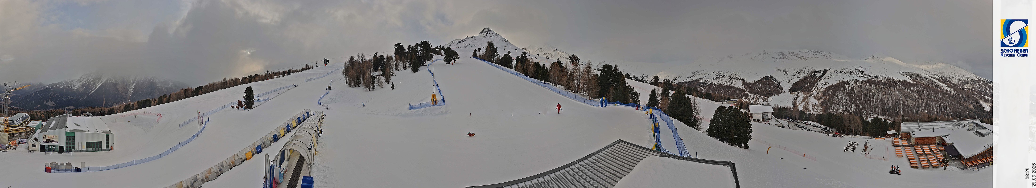 Archiv Foto Webcam Schöneben - Panoramablick von der Mittelstation