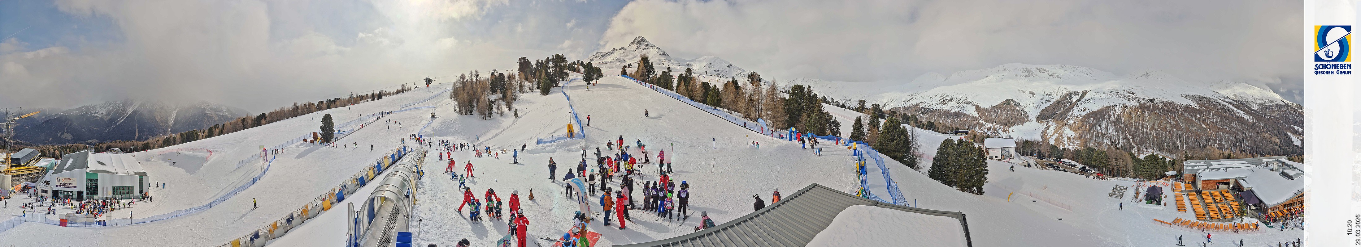 Archiv Foto Webcam Schöneben - Panoramablick von der Mittelstation