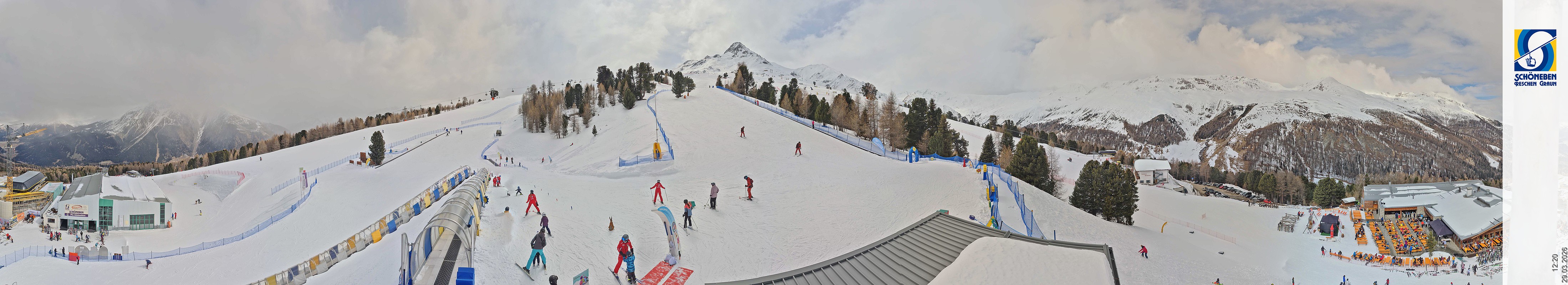 Archiv Foto Webcam Schöneben - Panoramablick von der Mittelstation