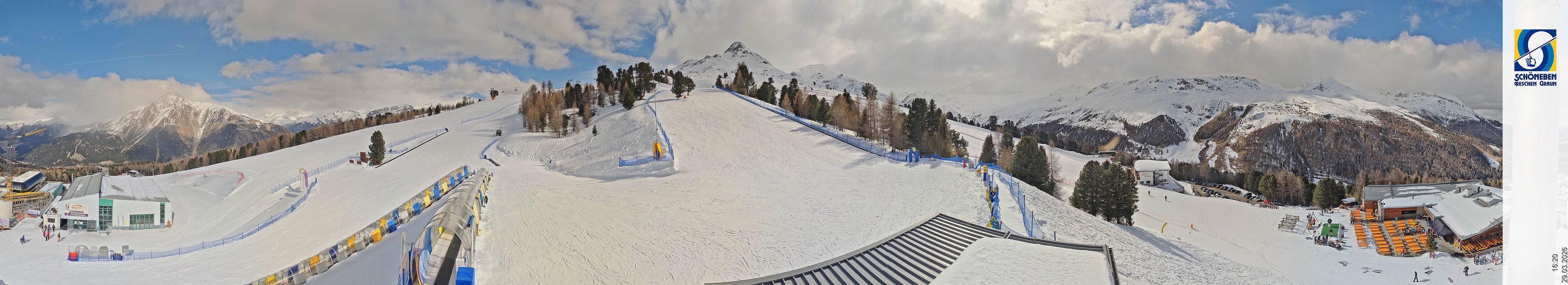 Archiv Foto Webcam Schöneben - Panoramablick von der Mittelstation