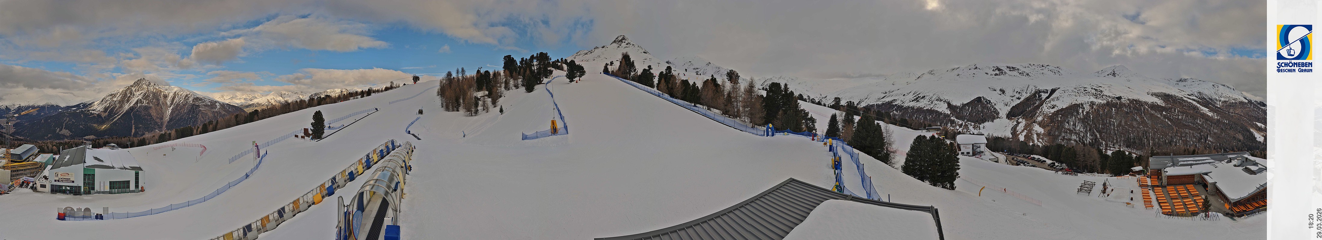 Archiv Foto Webcam Schöneben - Panoramablick von der Mittelstation