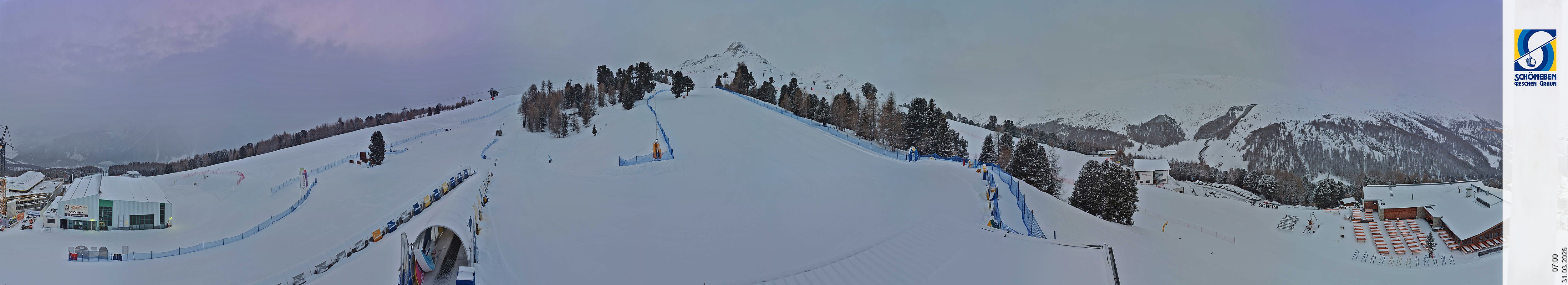 Archiv Foto Webcam Schöneben - Panoramablick von der Mittelstation