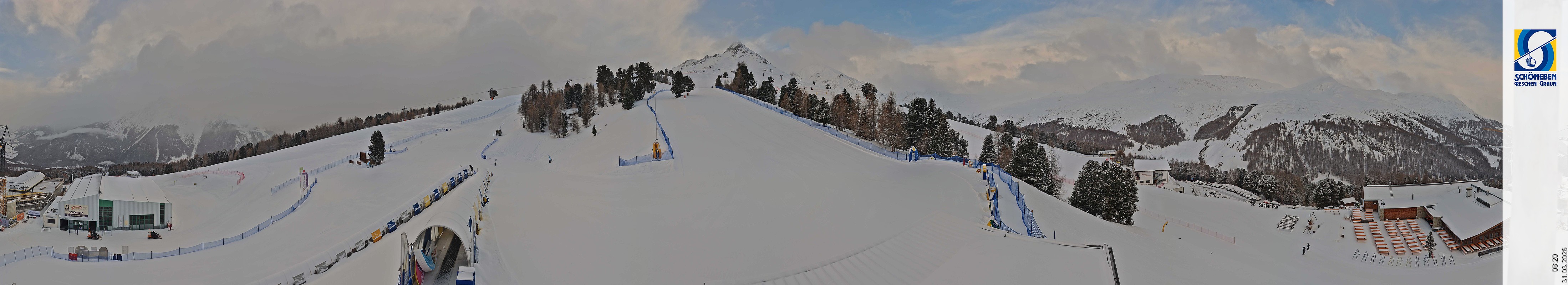 Archiv Foto Webcam Schöneben - Panoramablick von der Mittelstation