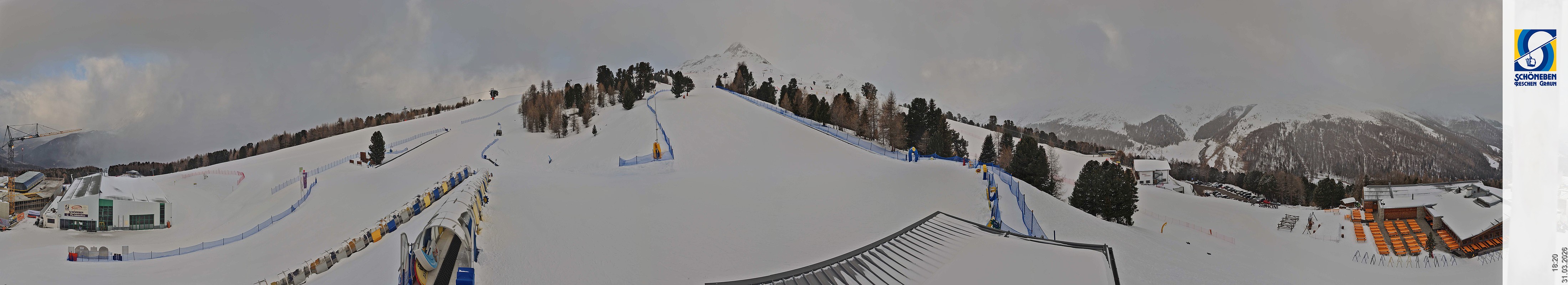 Archiv Foto Webcam Schöneben - Panoramablick von der Mittelstation