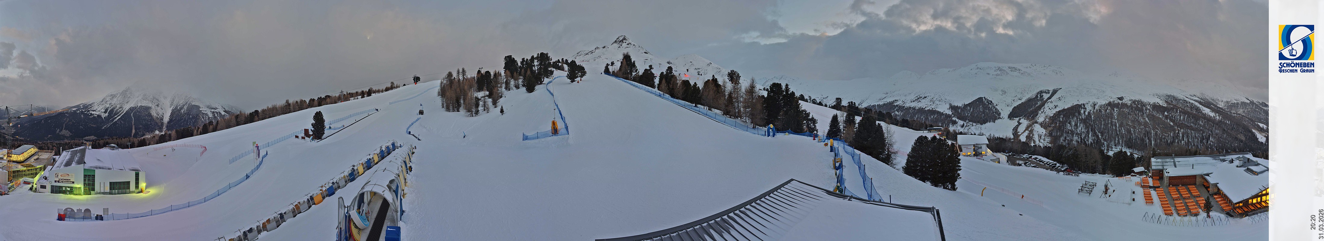Archiv Foto Webcam Schöneben - Panoramablick von der Mittelstation