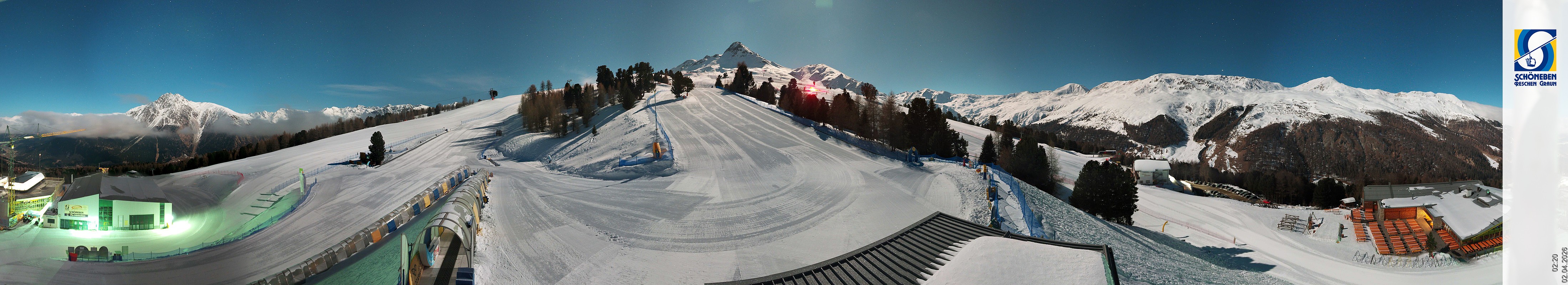 Archiv Foto Webcam Schöneben - Panoramablick von der Mittelstation