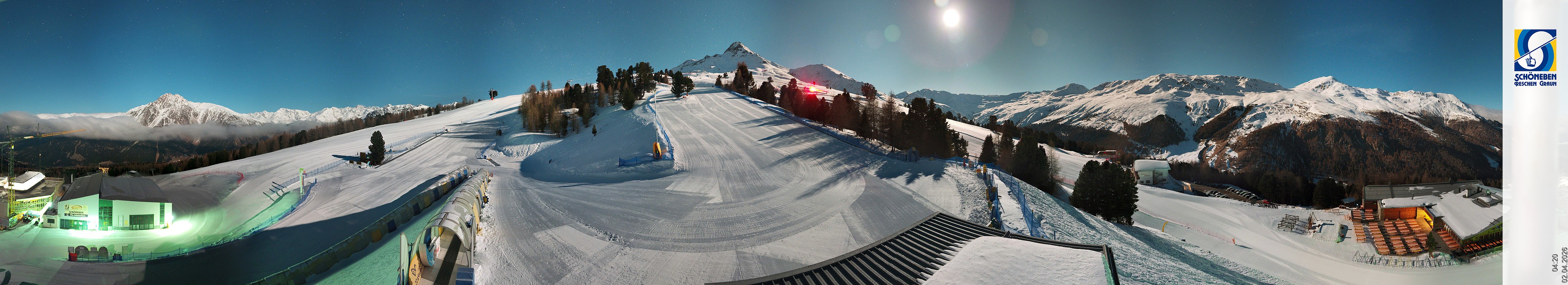 Archiv Foto Webcam Schöneben - Panoramablick von der Mittelstation