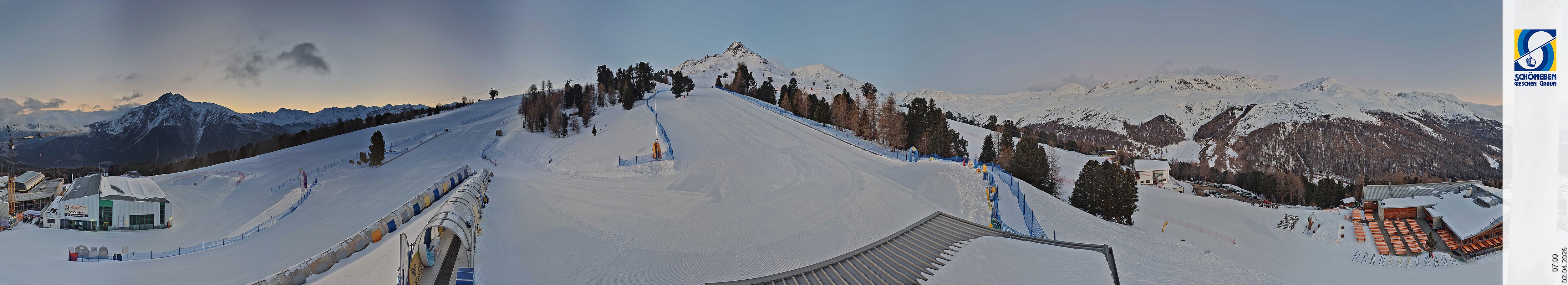 Archiv Foto Webcam Schöneben - Panoramablick von der Mittelstation