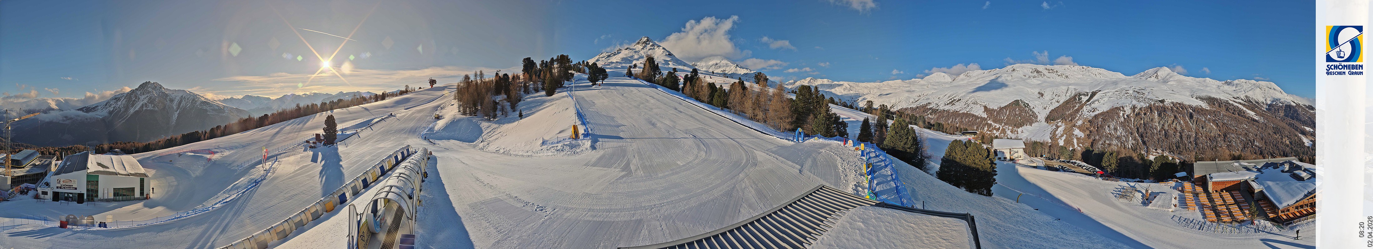 Archiv Foto Webcam Schöneben - Panoramablick von der Mittelstation