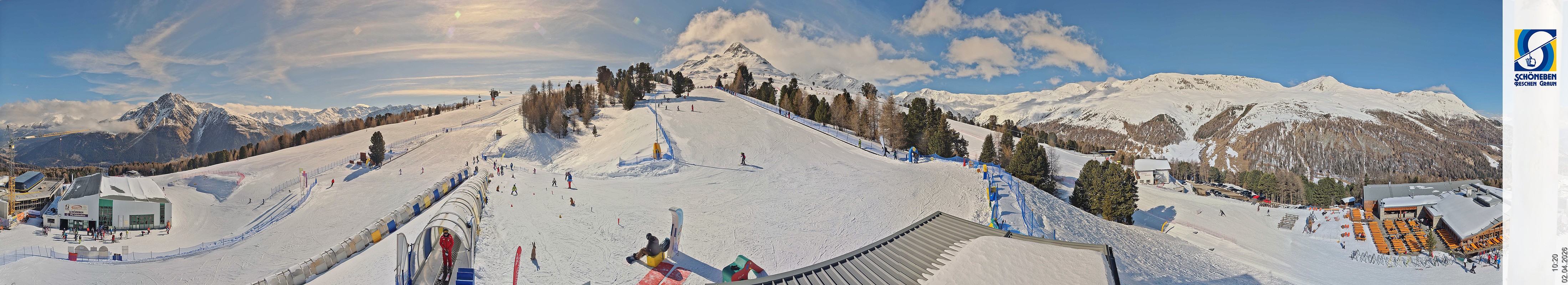 Archiv Foto Webcam Schöneben - Panoramablick von der Mittelstation