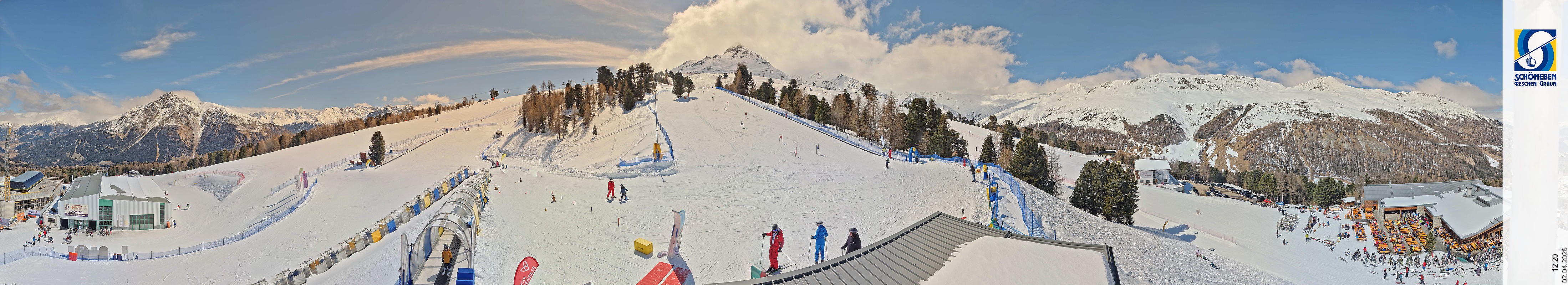 Archiv Foto Webcam Schöneben - Panoramablick von der Mittelstation