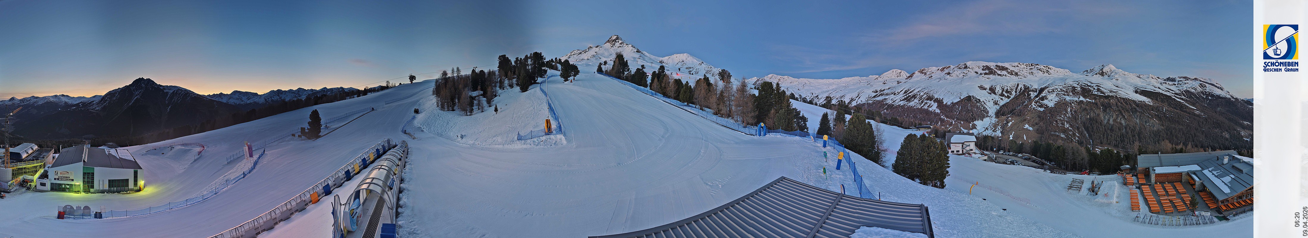 Archiv Foto Webcam Schöneben - Panoramablick von der Mittelstation