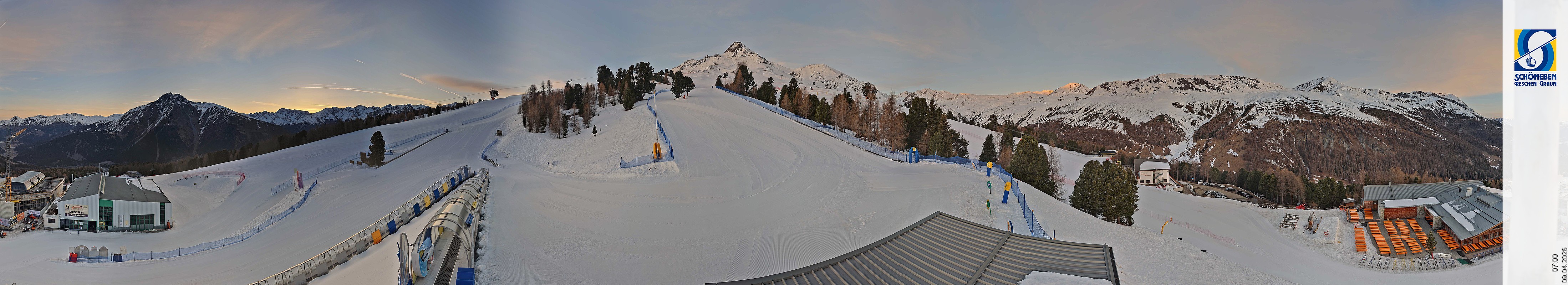 Archiv Foto Webcam Schöneben - Panoramablick von der Mittelstation