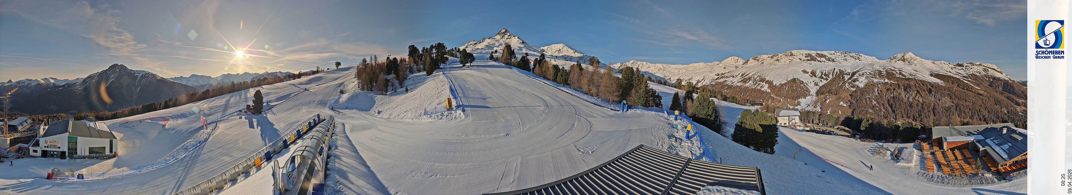 Archiv Foto Webcam Schöneben - Panoramablick von der Mittelstation