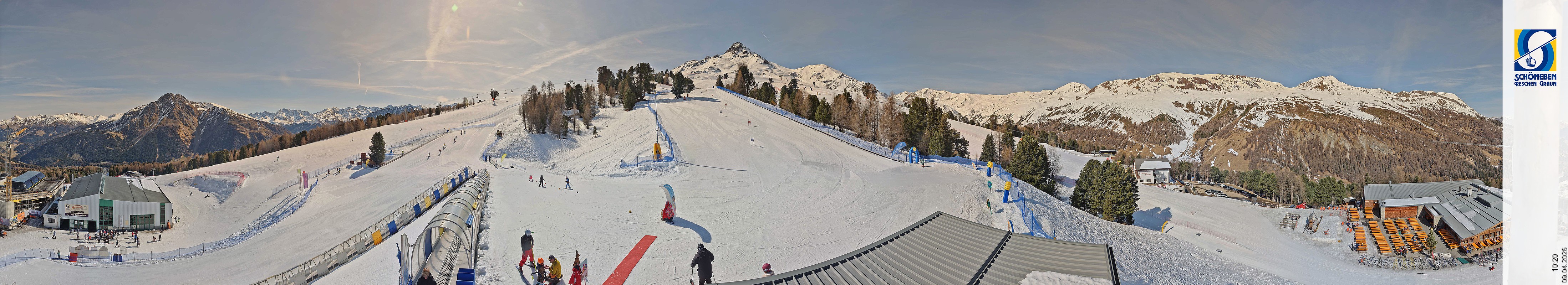 Archiv Foto Webcam Schöneben - Panoramablick von der Mittelstation