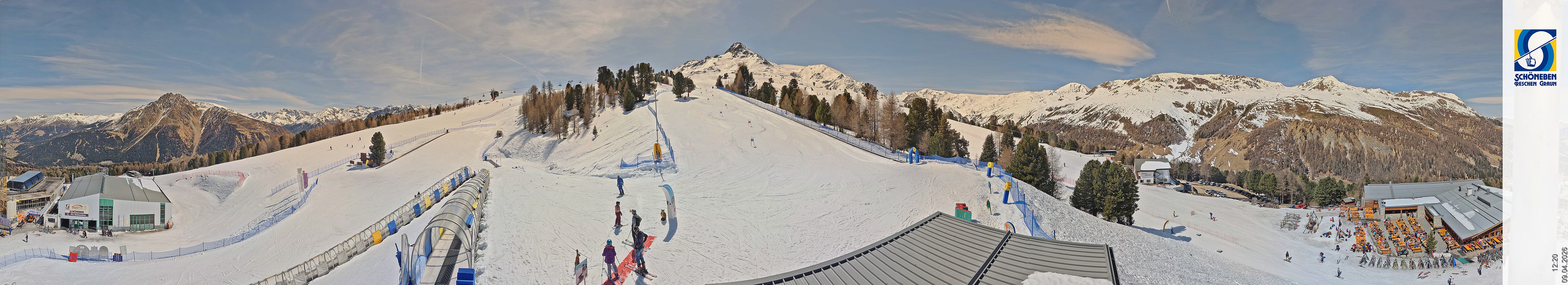 Archiv Foto Webcam Schöneben - Panoramablick von der Mittelstation