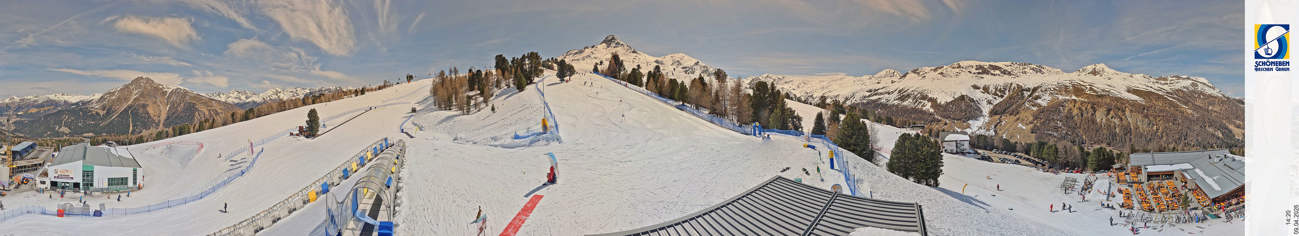 Archiv Foto Webcam Schöneben - Panoramablick von der Mittelstation