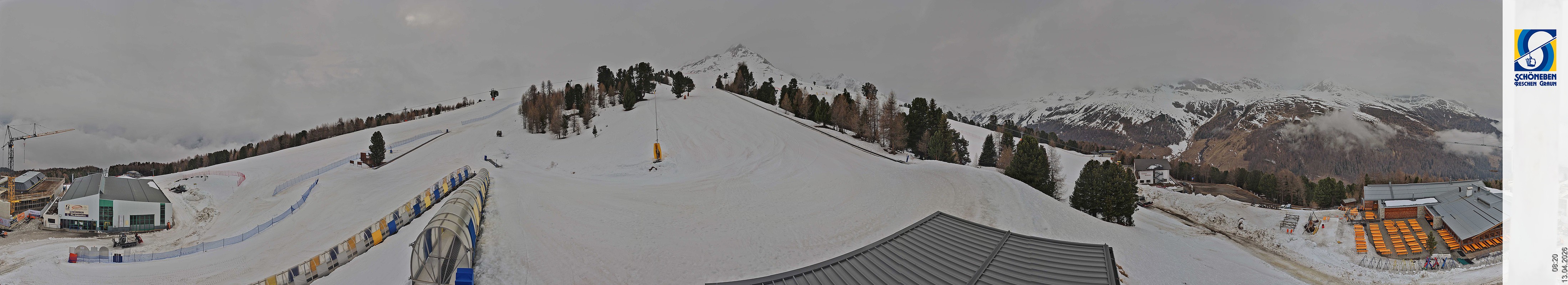 Archiv Foto Webcam Schöneben - Panoramablick von der Mittelstation