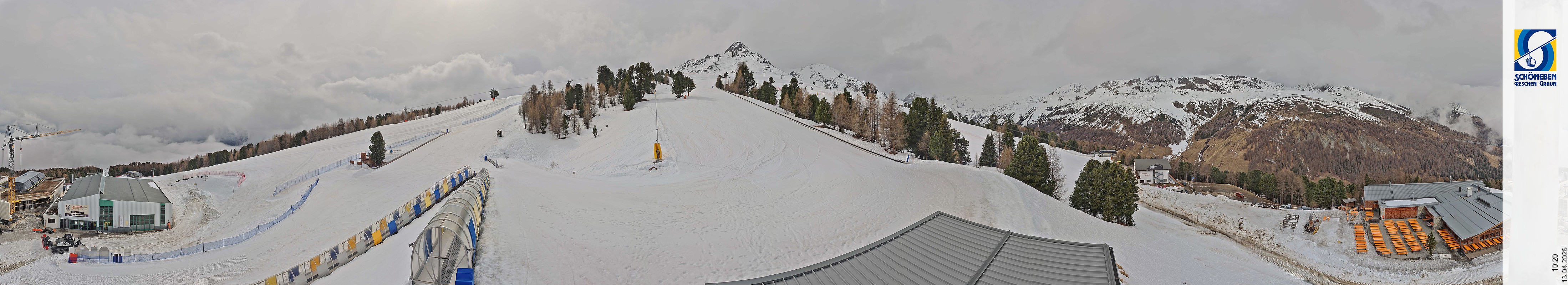 Archiv Foto Webcam Schöneben - Panoramablick von der Mittelstation