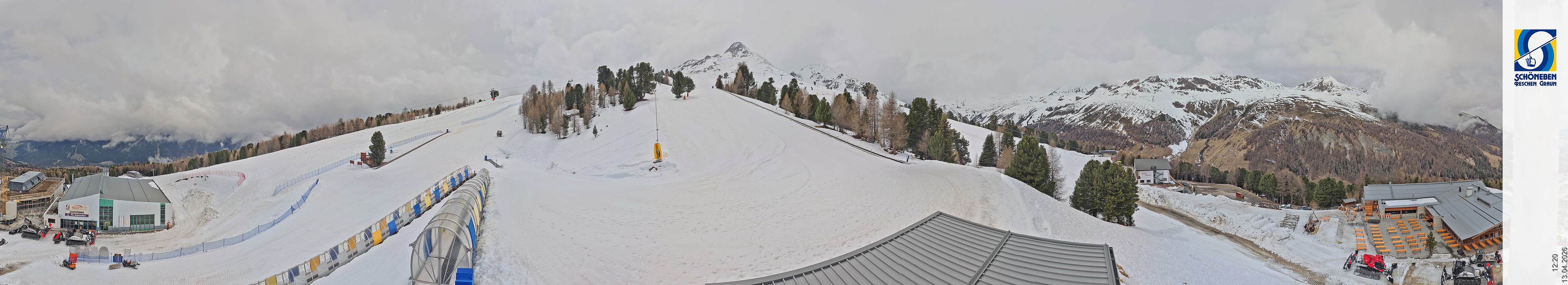 Archiv Foto Webcam Schöneben - Panoramablick von der Mittelstation