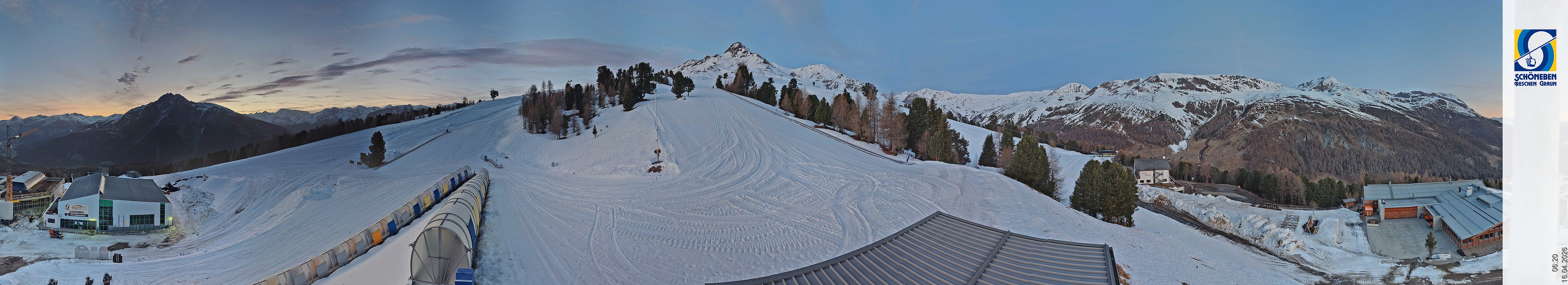 Archiv Foto Webcam Schöneben - Panoramablick von der Mittelstation