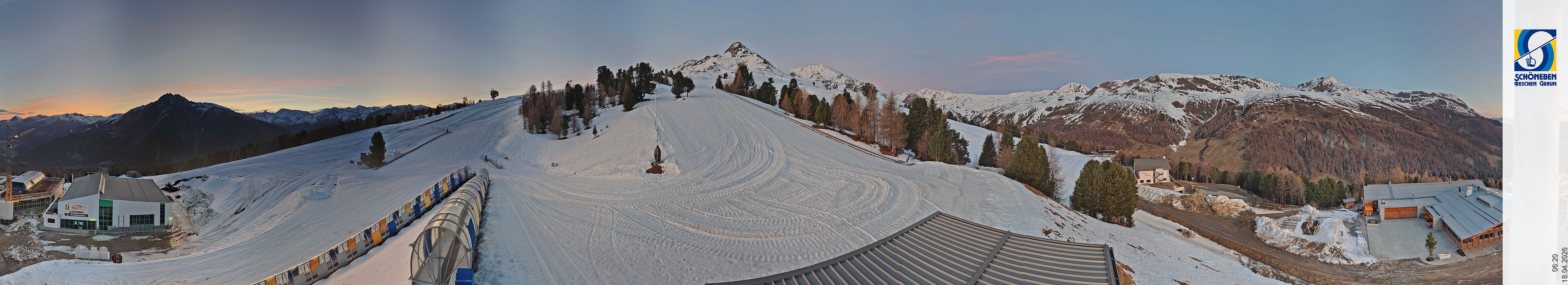 Archiv Foto Webcam Schöneben - Panoramablick von der Mittelstation