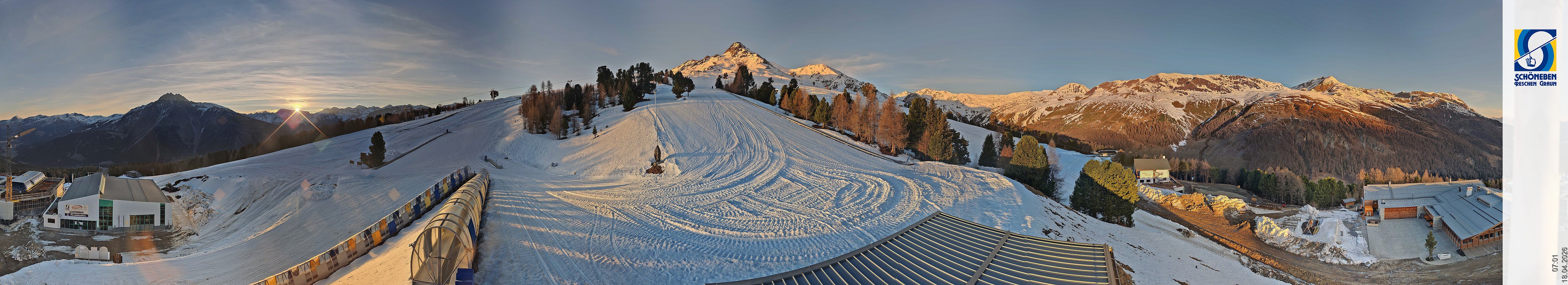 Archiv Foto Webcam Schöneben - Panoramablick von der Mittelstation