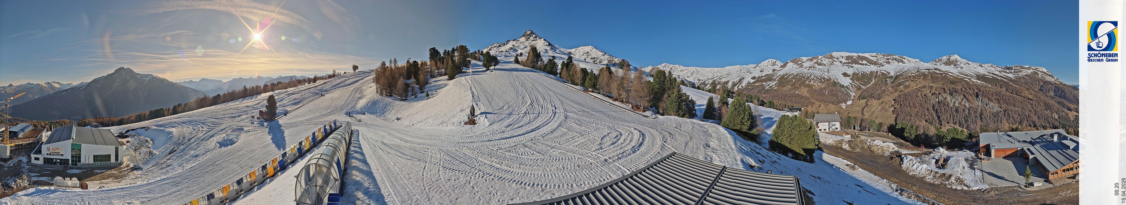 Archiv Foto Webcam Schöneben - Panoramablick von der Mittelstation