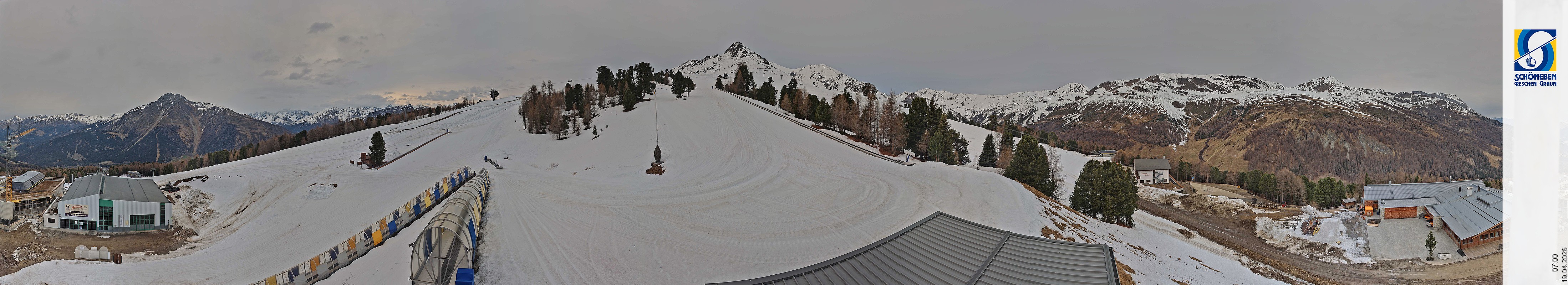 Archiv Foto Webcam Schöneben - Panoramablick von der Mittelstation