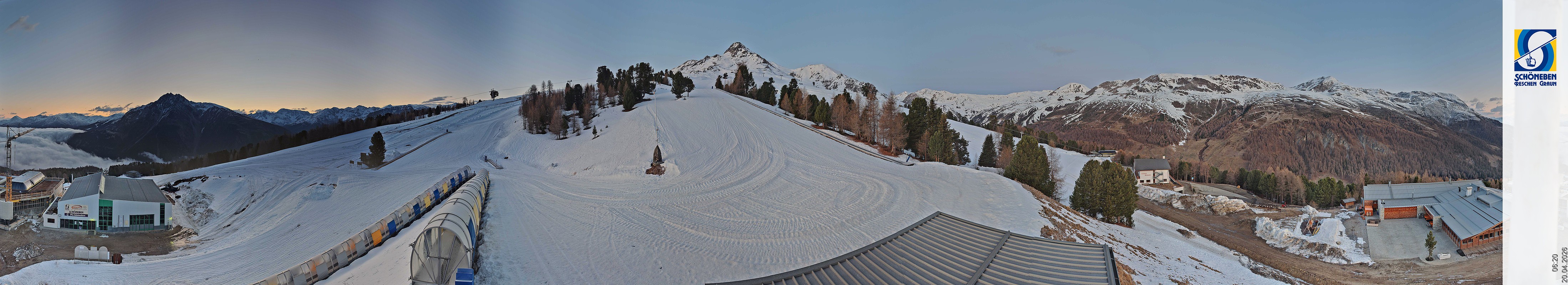 Archiv Foto Webcam Schöneben - Panoramablick von der Mittelstation