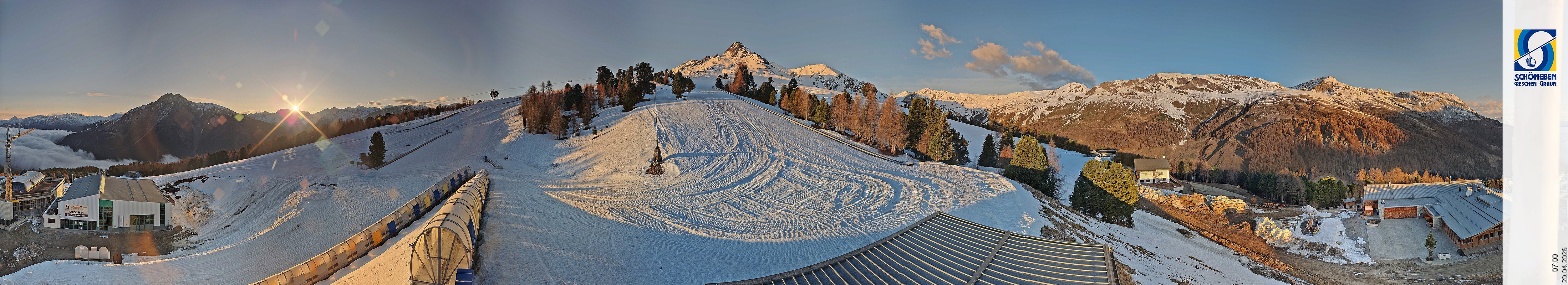 Archiv Foto Webcam Schöneben - Panoramablick von der Mittelstation