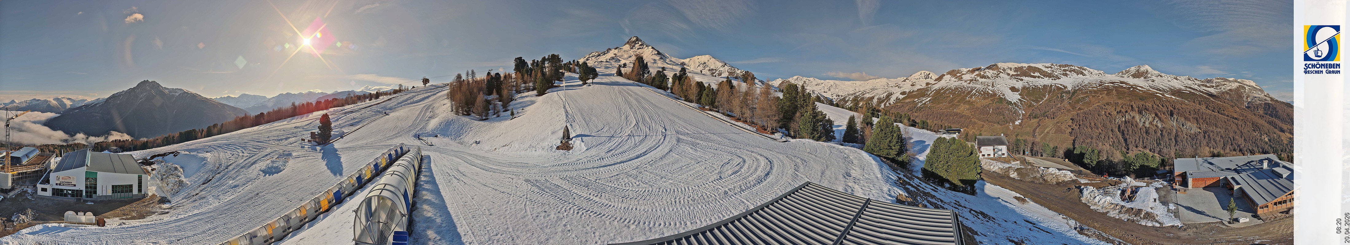 Archiv Foto Webcam Schöneben - Panoramablick von der Mittelstation