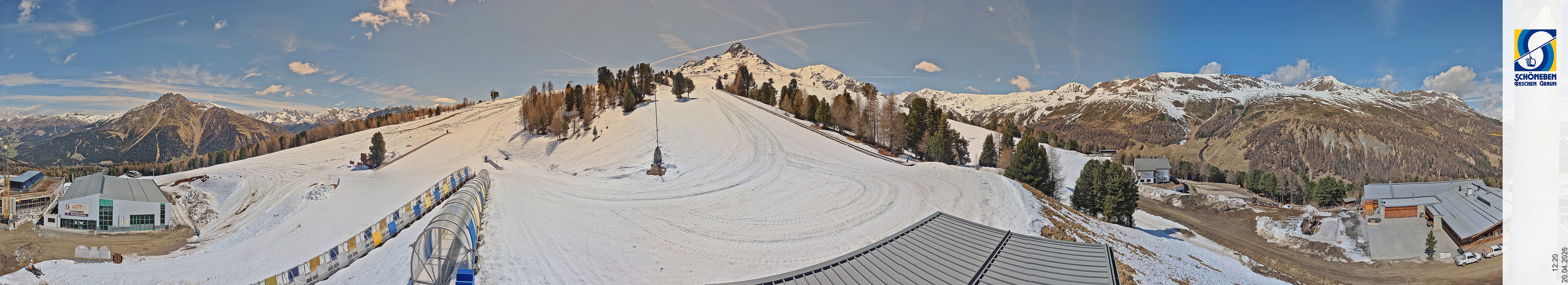 Archiv Foto Webcam Schöneben - Panoramablick von der Mittelstation