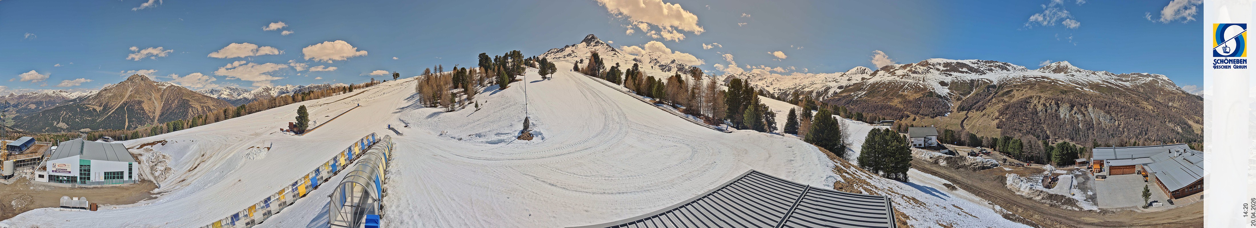 Archiv Foto Webcam Schöneben - Panoramablick von der Mittelstation