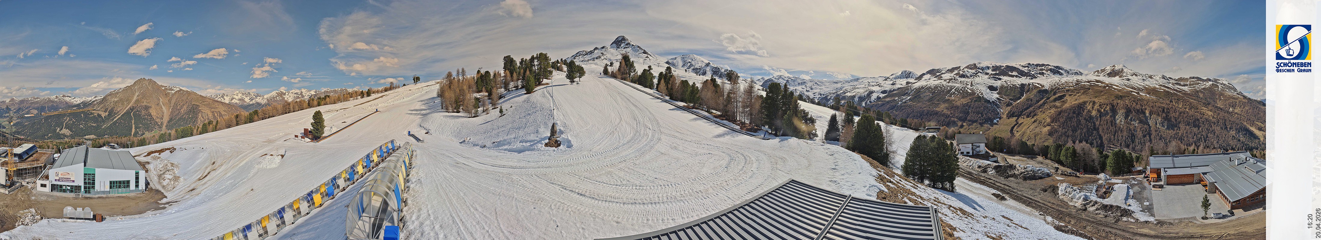 Archiv Foto Webcam Schöneben - Panoramablick von der Mittelstation