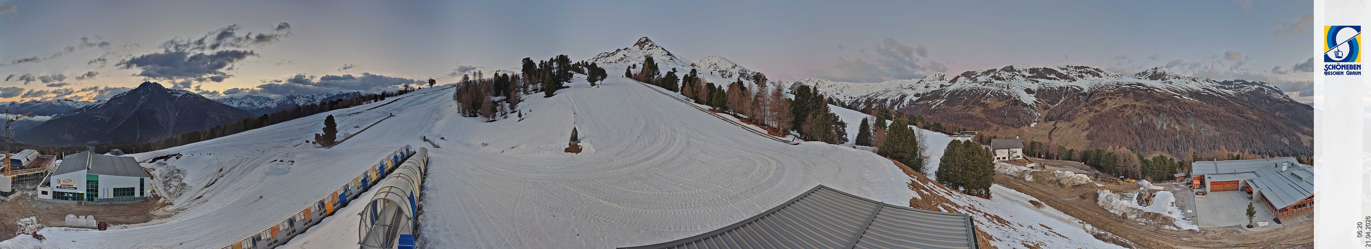Archiv Foto Webcam Schöneben - Panoramablick von der Mittelstation