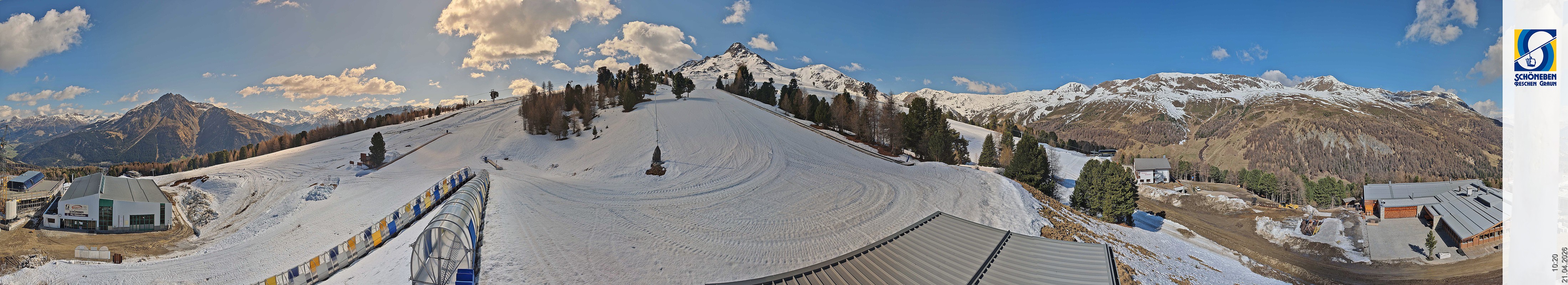 Archiv Foto Webcam Schöneben - Panoramablick von der Mittelstation