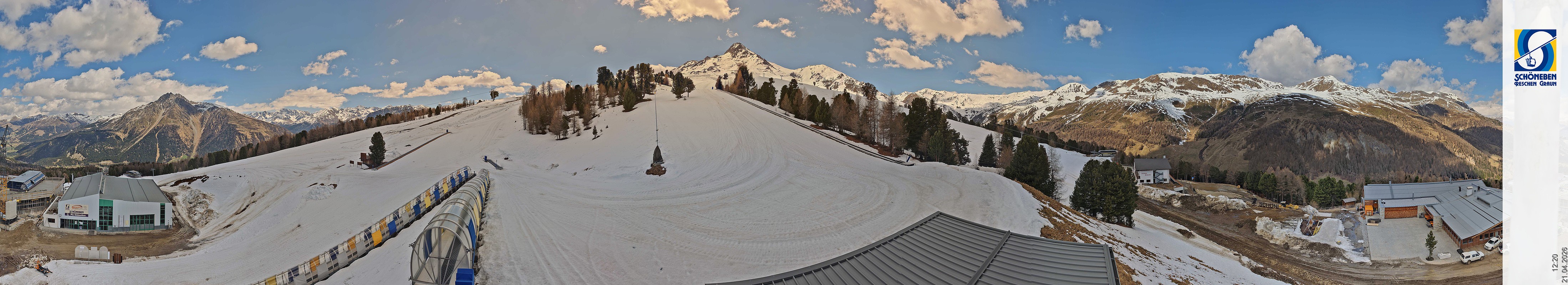 Archiv Foto Webcam Schöneben - Panoramablick von der Mittelstation
