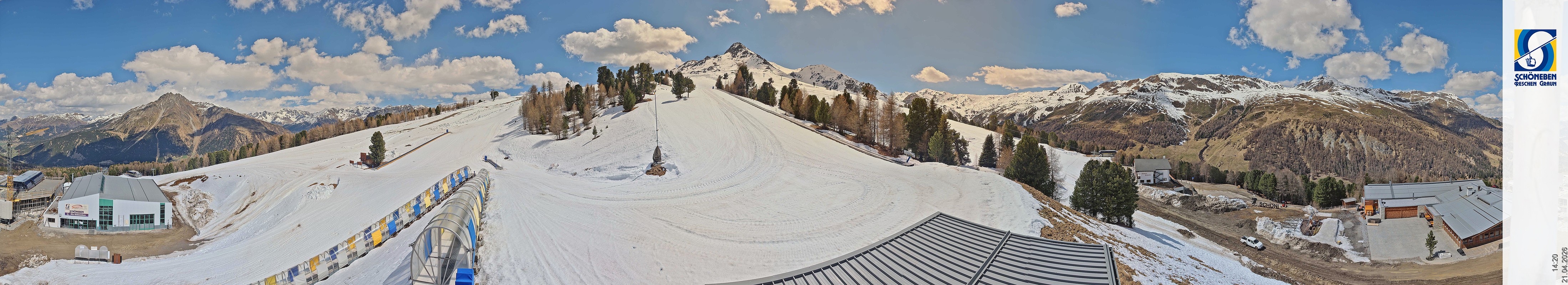 Archiv Foto Webcam Schöneben - Panoramablick von der Mittelstation