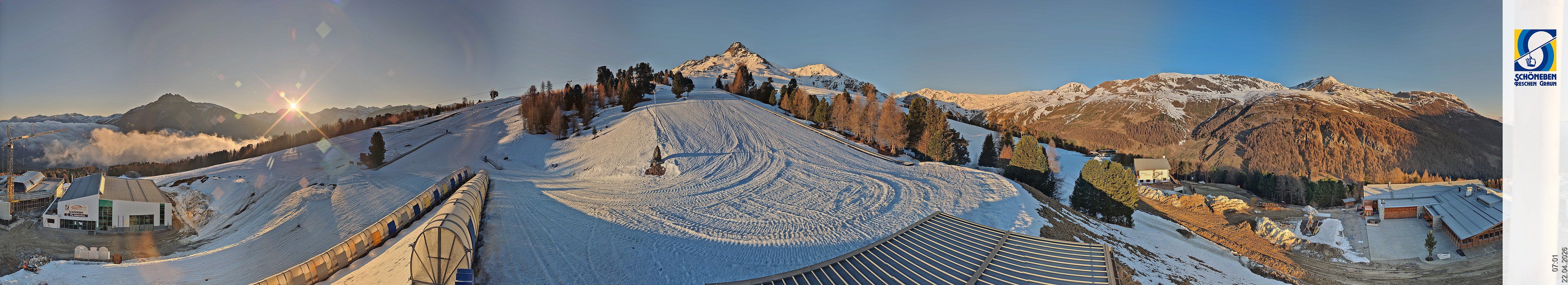 Archiv Foto Webcam Schöneben - Panoramablick von der Mittelstation