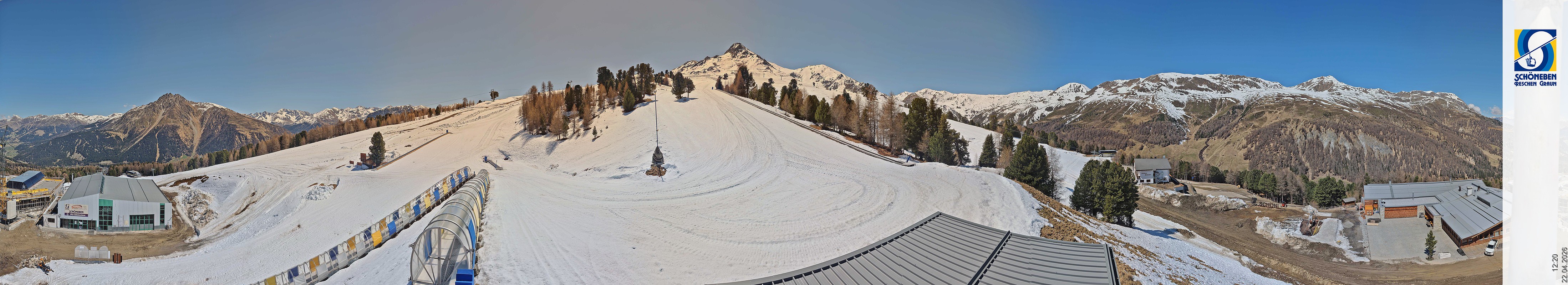 Archiv Foto Webcam Schöneben - Panoramablick von der Mittelstation