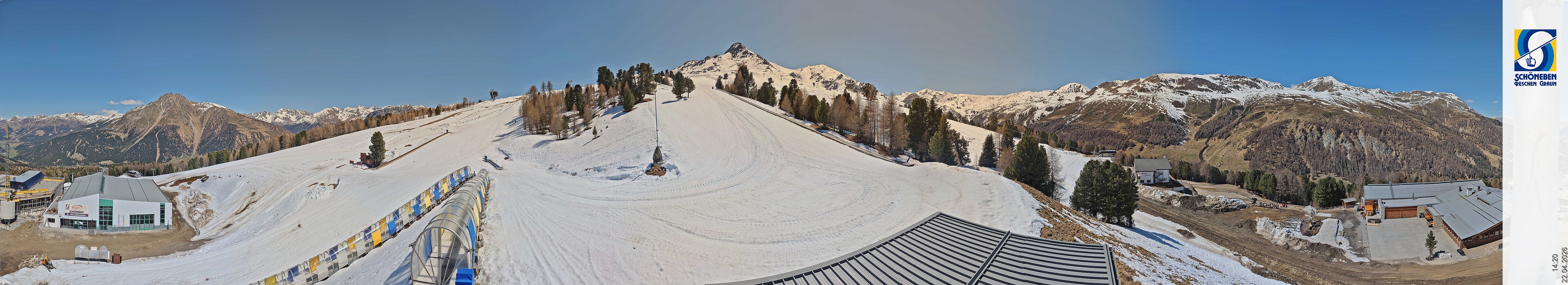 Archiv Foto Webcam Schöneben - Panoramablick von der Mittelstation