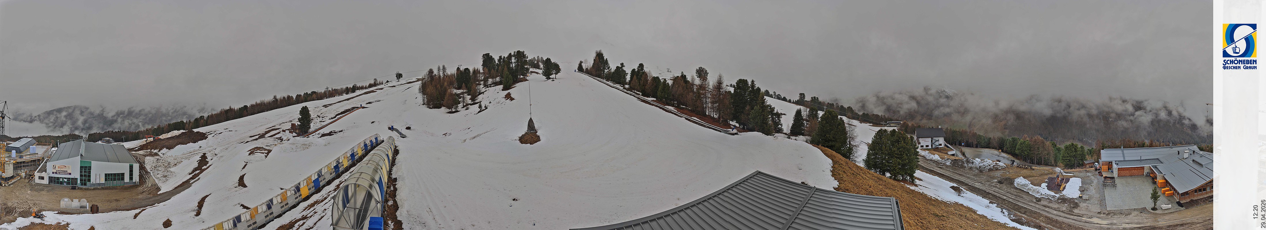 Archiv Foto Webcam Schöneben - Panoramablick von der Mittelstation