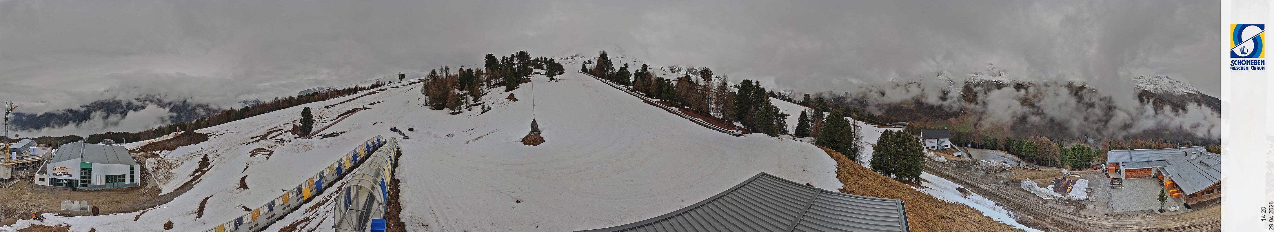 Archiv Foto Webcam Schöneben - Panoramablick von der Mittelstation