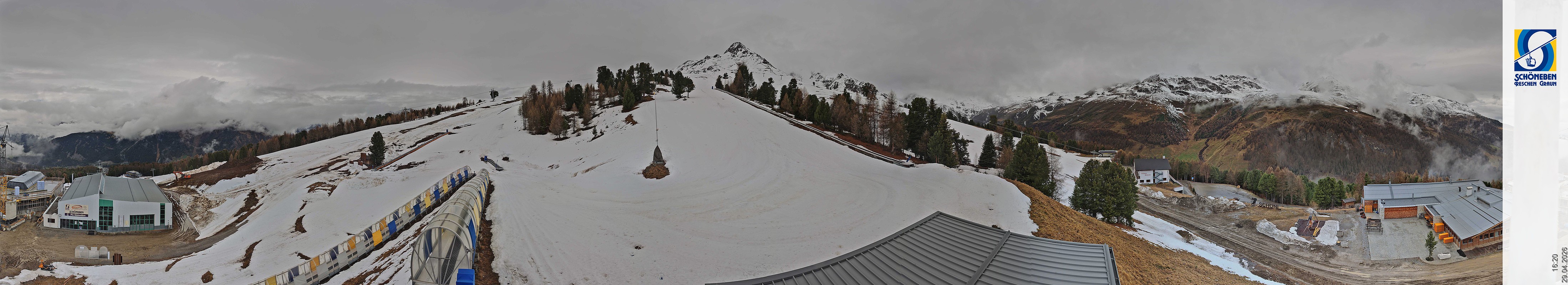 Archiv Foto Webcam Schöneben - Panoramablick von der Mittelstation