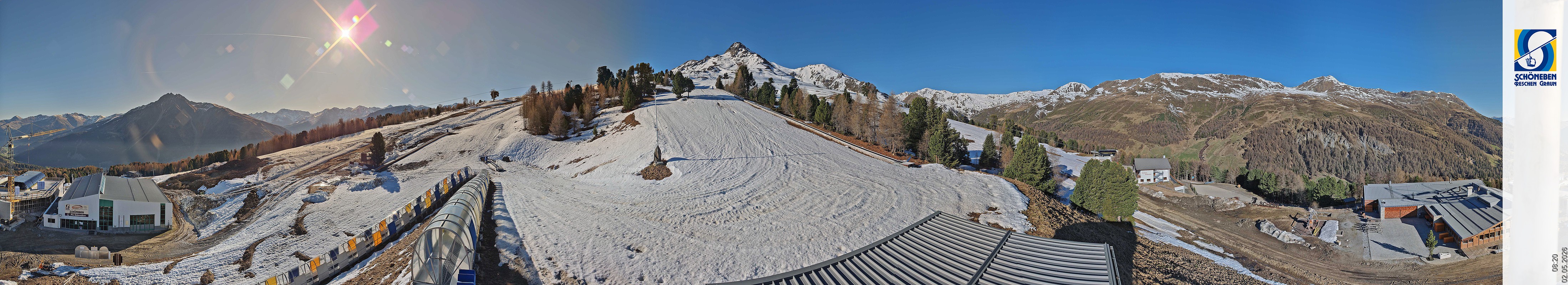 Archiv Foto Webcam Schöneben - Panoramablick von der Mittelstation