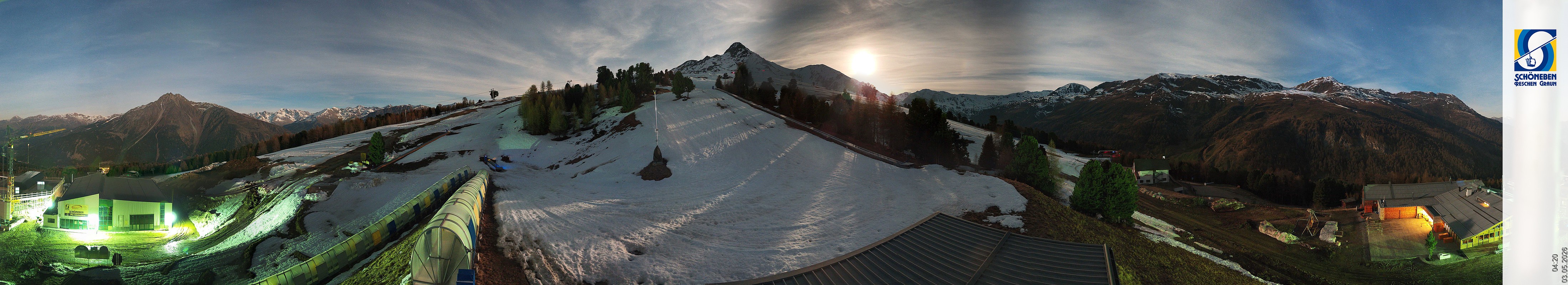 Archiv Foto Webcam Schöneben - Panoramablick von der Mittelstation