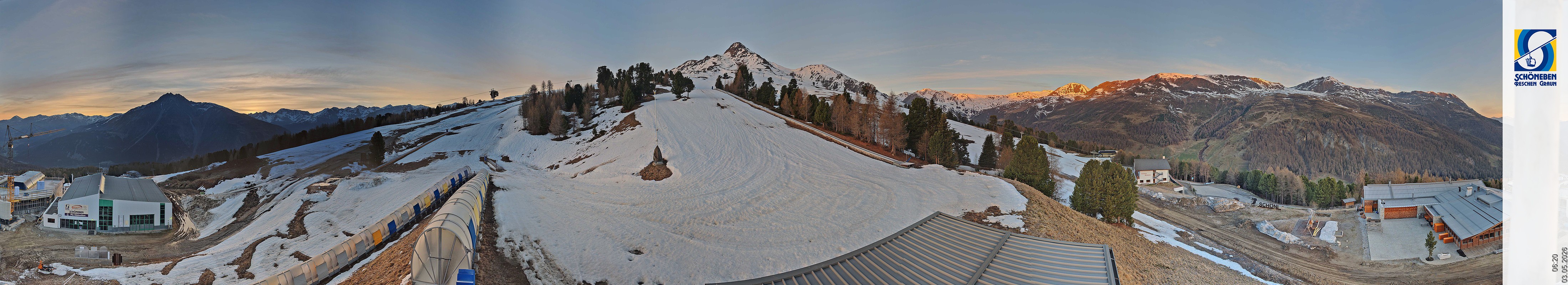 Archiv Foto Webcam Schöneben - Panoramablick von der Mittelstation