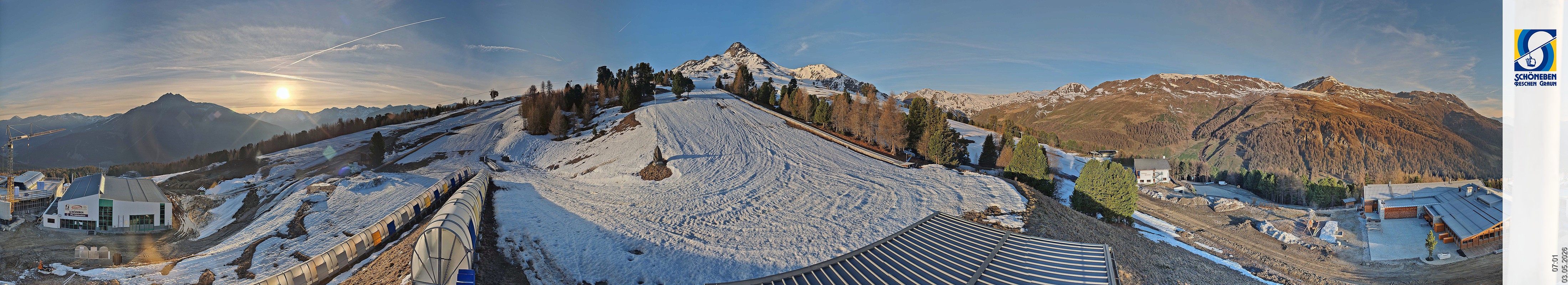 Archiv Foto Webcam Schöneben - Panoramablick von der Mittelstation