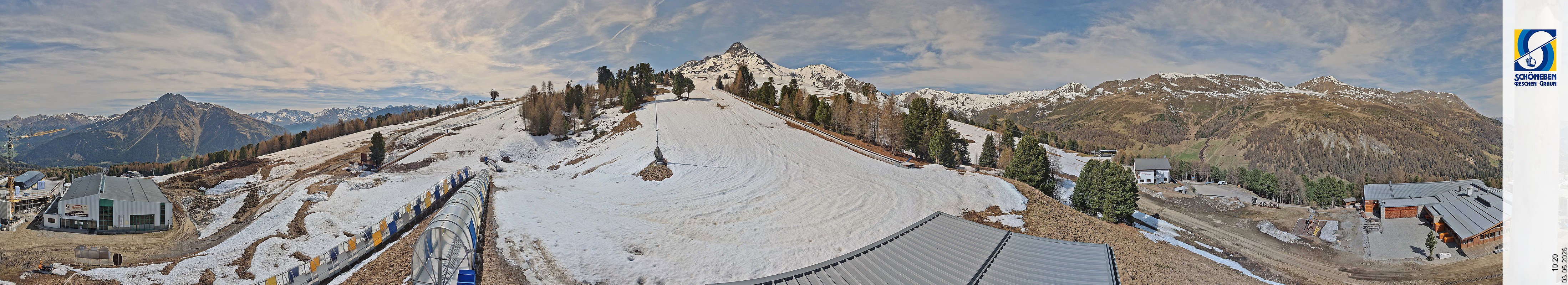 Archiv Foto Webcam Schöneben - Panoramablick von der Mittelstation